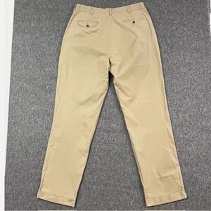 Polo Ralph Lauren Hammond Pants Mens 36x34 Tan Pleated Classic Chino 1990's
